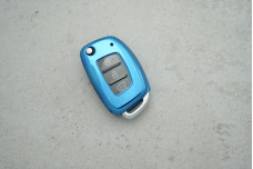 Чохол Hyundai синій прозорий поліуретан