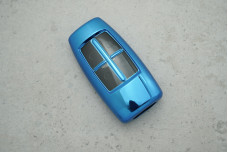 Чохол Hyundai синій прозорий поліуретан, універсальний