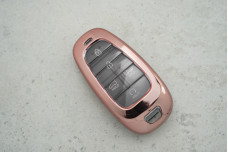 Чохол Hyundai рожевий прозорий поліуретан