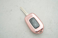 Чохол Renault рожевий прозорий поліуретан