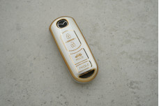 Чохол Mazda сірий-золото поліуретан