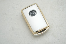 Чохол Mazda сірий-золото поліуретан