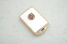 Чохол Volvo сірий-золото поліуретан