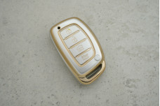 Чохол Hyundai сірий-золото поліуретан