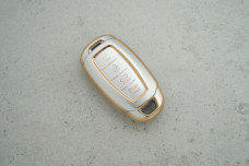 Чохол Hyundai сірий-золото поліуретан