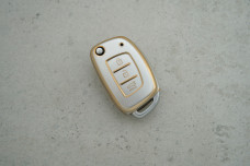 Чохол Hyundai сірий-золото поліуретан