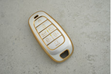 Чохол Hyundai сірий-золото поліуретан