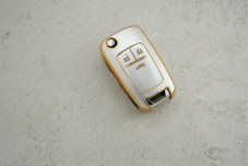 Чохол Chevrolet сірий-золото поліуретан