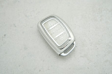 Чохол Hyundai срібний diamonds поліуретан