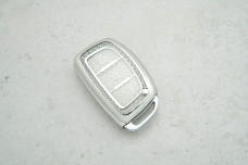 Чохол Hyundai срібний diamonds поліуретан