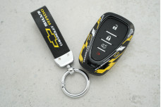 Чохол Chevrolet чорний жовтий ударостійкий полімер універсаласальний