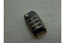 Чохол KIA чорний з золотом