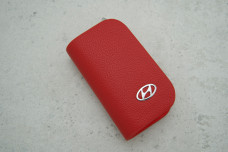 Ключниця-чохол Hyundai червоний шкіра