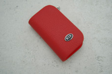 Ключниця-чохол Kia червона шкіра