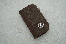 Ключниця-чохол Lexus темно коричнева шкіра