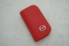 Ключниця-чохол Mazda червона шкіра