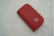 Ключниця-чохол Mercedes червоний шкіра