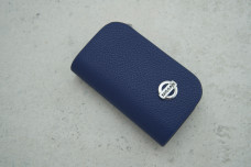 Ключниця-чохол Nissan синій шкіра