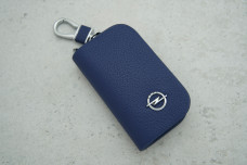 Ключниця-чохол Opel синій шкіра