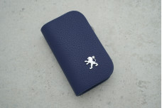 Ключниця-чохол Peugeot синій шкіра