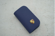 Ключниця-чохол Porsche синій шкіра