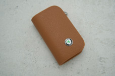 Ключниця-чохол Skoda коричнева шкіра