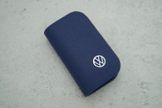 Ключниця-чохол VW синя шкіра