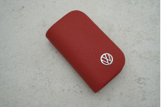 Ключниця-чохол VW червона шкіра