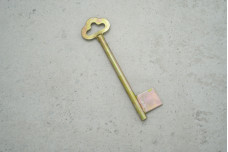 Заготовка ключа Жовті води Ø6 L95 без отвору, флажок 18-24мм