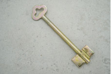 Заготовка ключа Жовті води L105 Ø7 ростов, без отвору метал лівий 