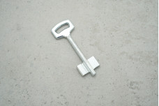 Заготовка ключа DWUPIO 2 польша двохбородий (метал з покриттям нікель)