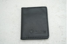 Обкладинка картхолдер BMW чорний шкіра