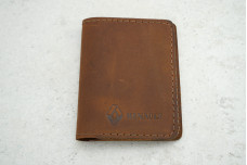 Обкладинка картхолдер Renault коричневий шкіра