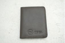 Обкладинка картхолдер Opel темно-коричневий шкіра