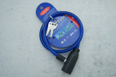 Замок велосипедний, 2 ключа, 9х60см