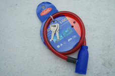 Замок велосипедний, 2 ключа, 10х65см