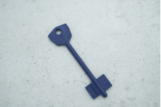 Заготовка ключа Silca AO CAM №3 SMARTY 5ACM5 (синій пластик)