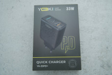 Мережевий зарядний пристрій YOKI Led Series YK-33PD+QC 33W Чорний
