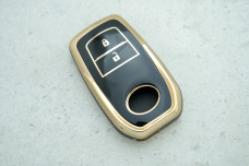 Чохол Toyota чорний-золото поліуретан (тип2)