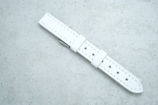 Ремінець 14мм білий шкіряний