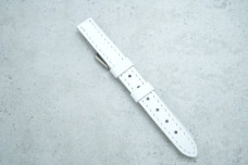 Ремінець 12мм білий шкіряний (Демидов)