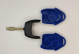Корпус ключа Ford FO21 3 кнопки (синій, під аккум.)