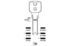 Заготовка ключа JMA EVVA EV106 / EV106  / SILCA