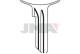 Заготовка ключа JMA DOM 21D/(DM 119-Silka)