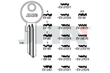Заготовка ключа JMA EV 29D0 (EVVA)