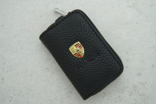 Ключниця-чохол Porsche чорний шкіра