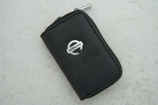 Ключниця-чохол Nissan чорний шкіра