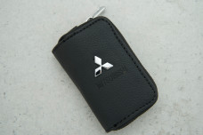 Ключниця-чохол Mitsubishi чорний шкіра