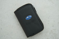 Ключниця-чохол Subaru чорний шкіра