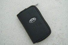 Ключниця-чохол Kia чорна шкіра 